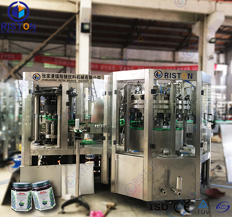 四旋蓋玻璃瓶灌裝機 四旋蓋玻璃瓶灌裝機