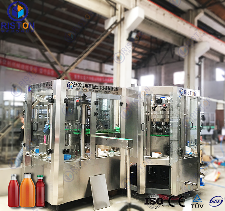 三旋蓋玻璃瓶灌裝機 三旋蓋玻璃瓶灌裝機