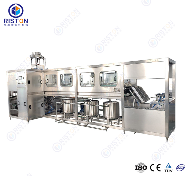 1500桶/H 5加侖全自動桶裝水生產線